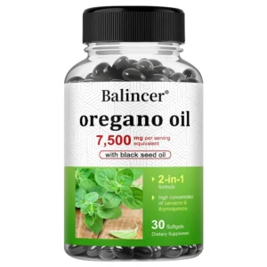 Oregano Oil Capsules - For Digestive Health, Intestinal Health, Blood Circulation