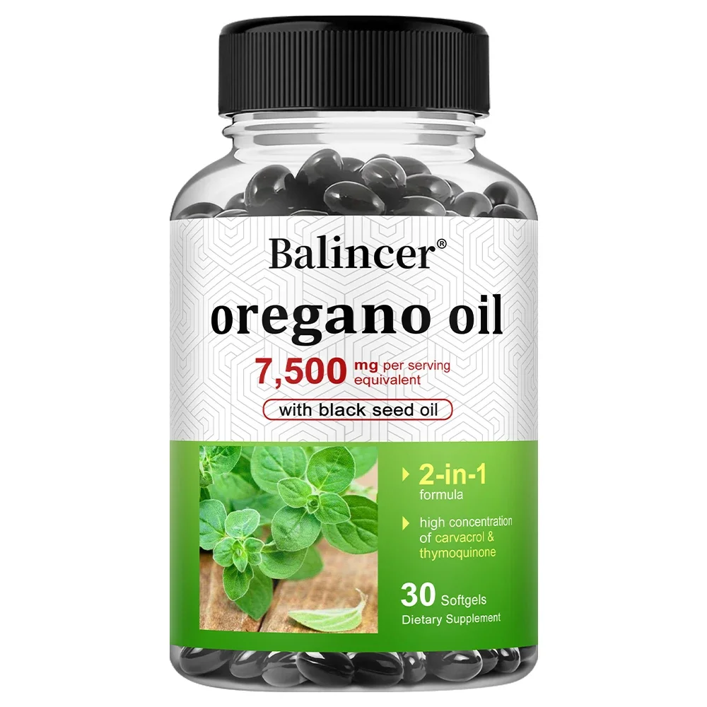 Oregano Oil Capsules - For Digestive Health, Intestinal Health, Blood Circulation