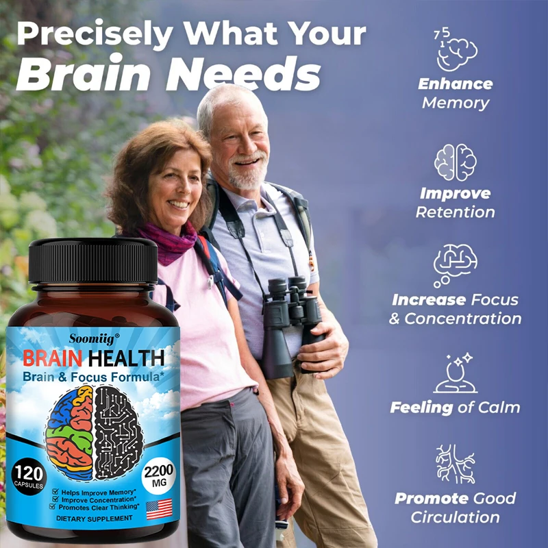Brain Booster with vitamin B6 and B12 supplement to strengthen memor
