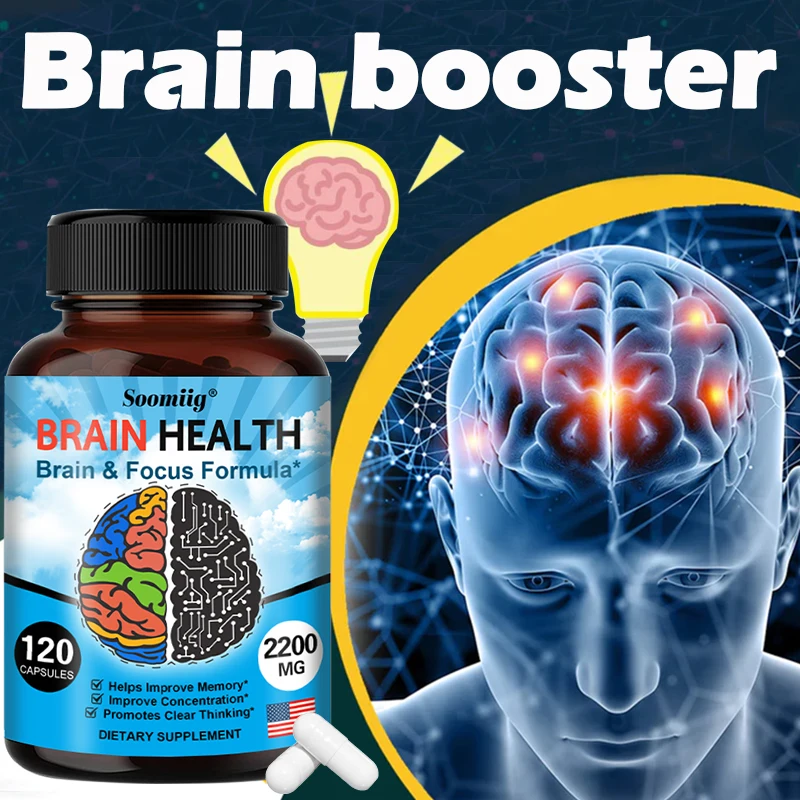 Brain Booster with vitamin B6 and B12 supplement to strengthen memor
