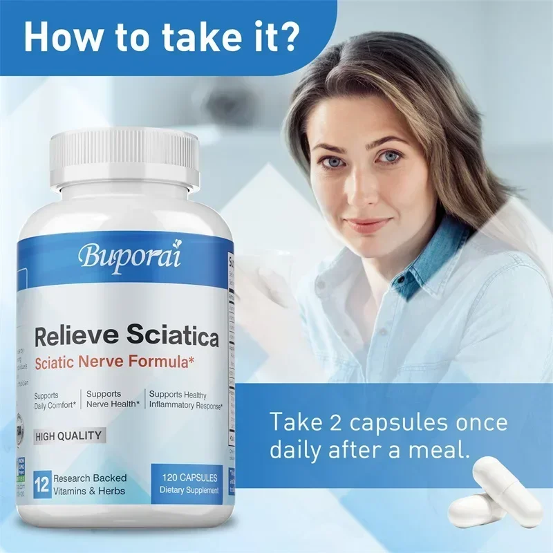 Sciatic Nerve Supplements - Joint Health, Anti-Inflammatory, Knee Muscle Arthritis