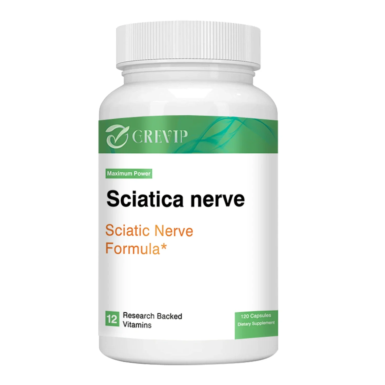 Sciatic Nerve Health Support - Helps Relieve Pain, Stiffness and Restore Mobility