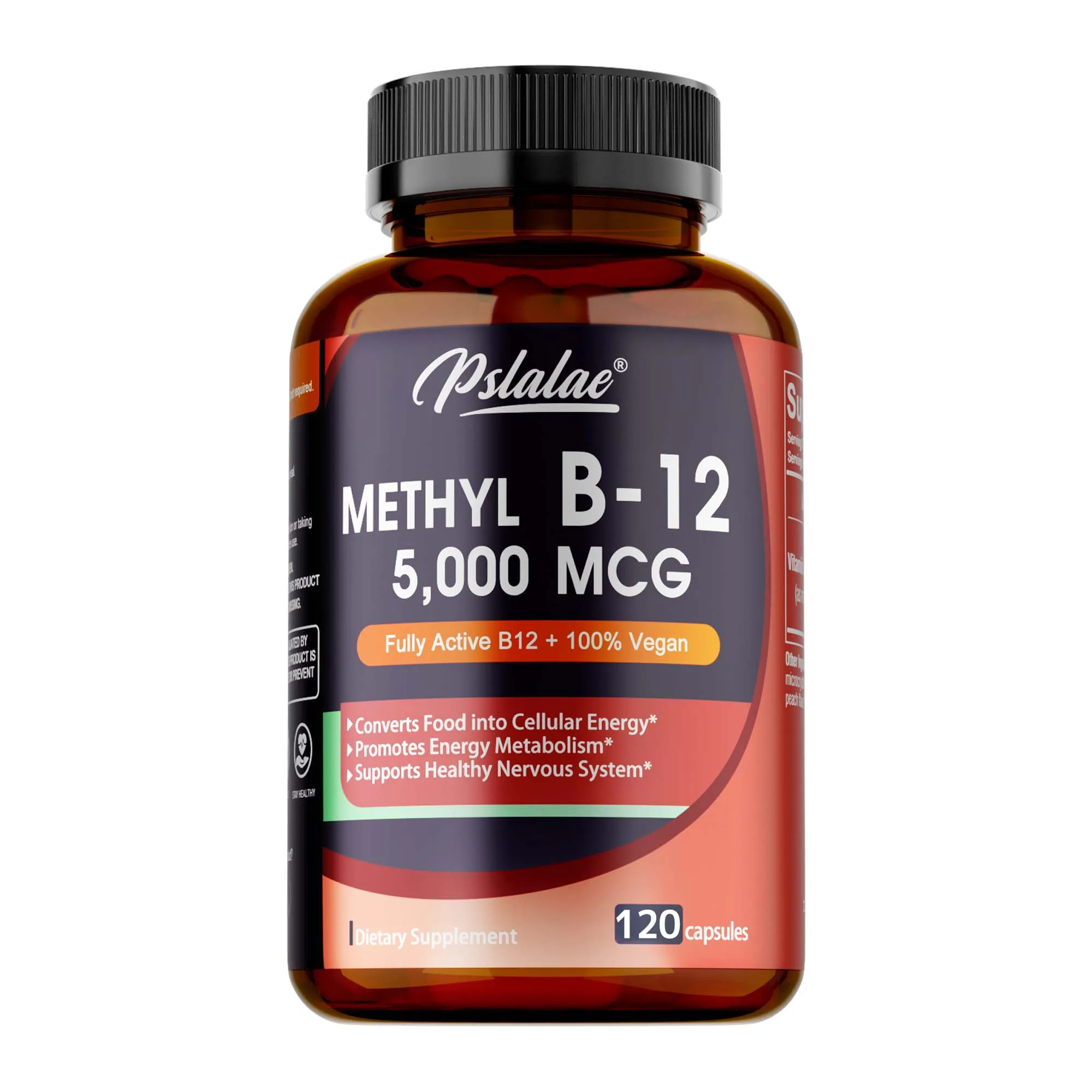 Vitamin B12 Supplement: Benefits brain and heart function, aids memory and increases natural energy