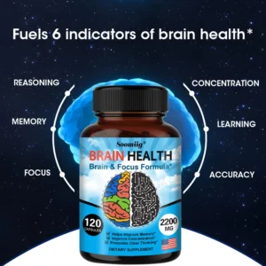 Brain Booster with vitamin B6 and B12 supplement to strengthen memor